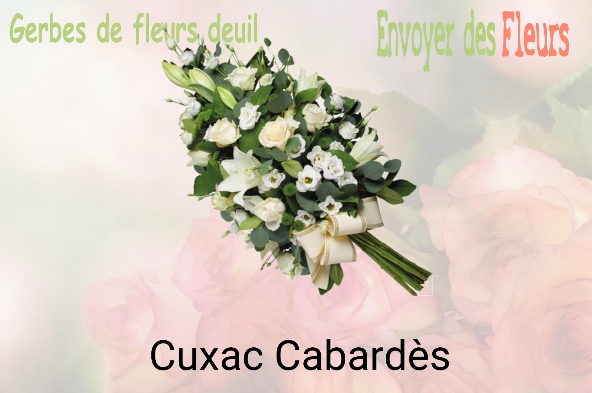 Gerbe de fleurs de deuil livrée à Cuxac-Cabardès